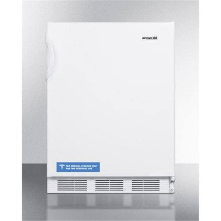 SUMMIT APPLIANCE Summit Appliance CT66WBI 33.25 x 23.63 x 23.5 in. Built-In Undercounter Refrigerator-Freezer; White CT66WBI